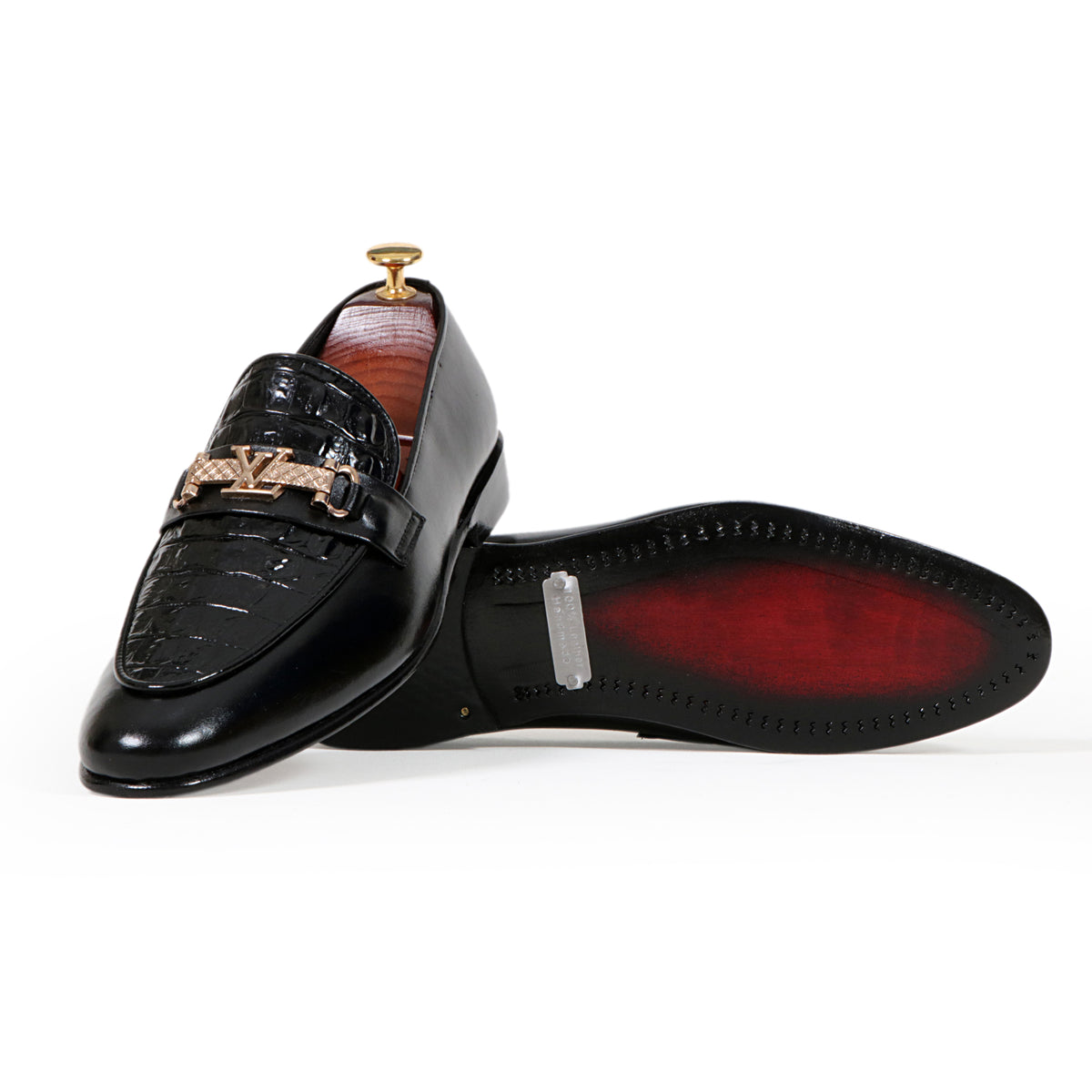 L.V Ajgr Blk - Premium Shoes from royalstepshops - Just Rs.7500! Shop now at ROYAL STEP