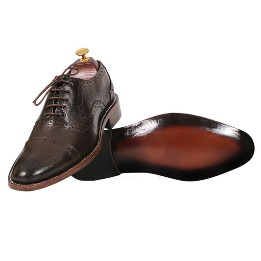 Double Sole Oxford Brown - Premium Shoes from royalstepshops - Just Rs.9000! Shop now at ROYAL STEP