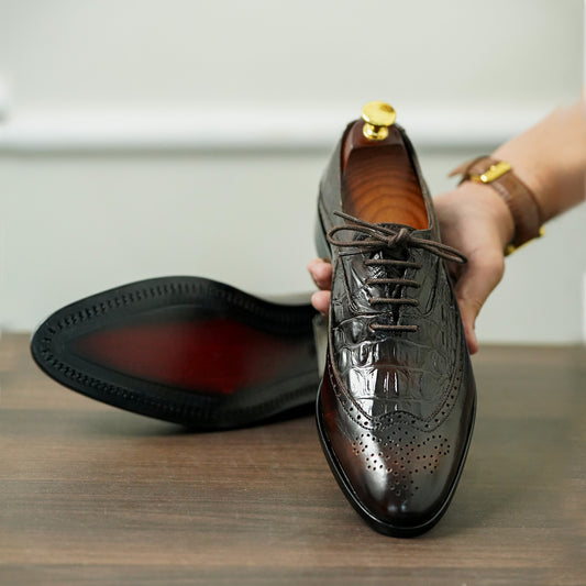 Brogue Crx Patina - Premium SHOES from ROYAL STEP - Just Rs.7500! Shop now at ROYAL STEP