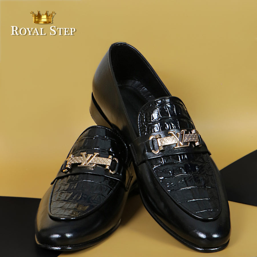 L.V Ajgr Blk - Premium Shoes from royalstepshops - Just Rs.9000! Shop now at ROYAL STEP