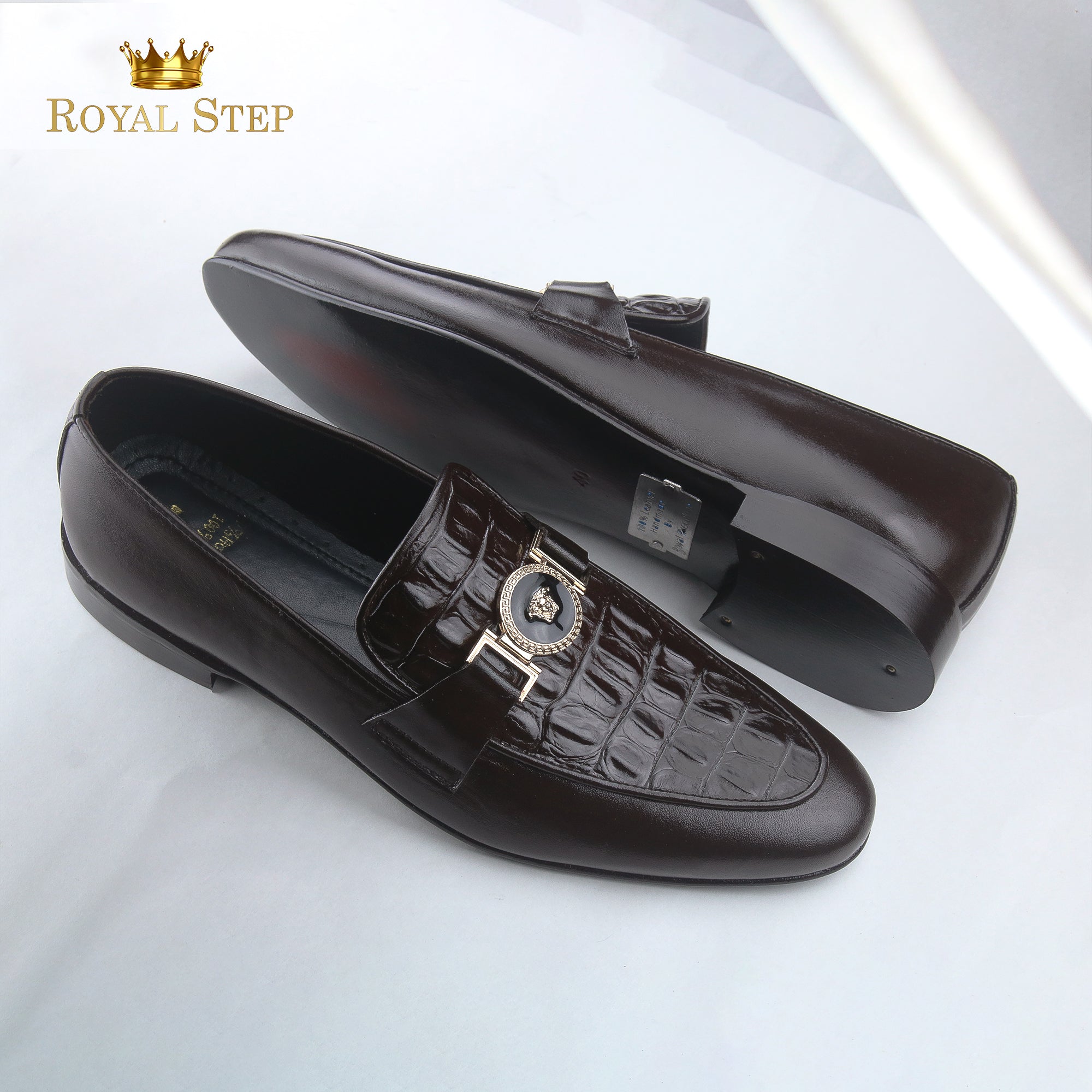 V Ajgar Brown - Premium Shoes from royalstepshops - Just Rs.8400! Shop now at ROYAL STEP