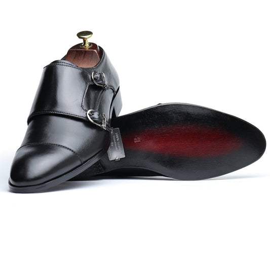 Double Monk Straps - Premium Shoes from royalstepshops - Just Rs.9000! Shop now at ROYAL STEP