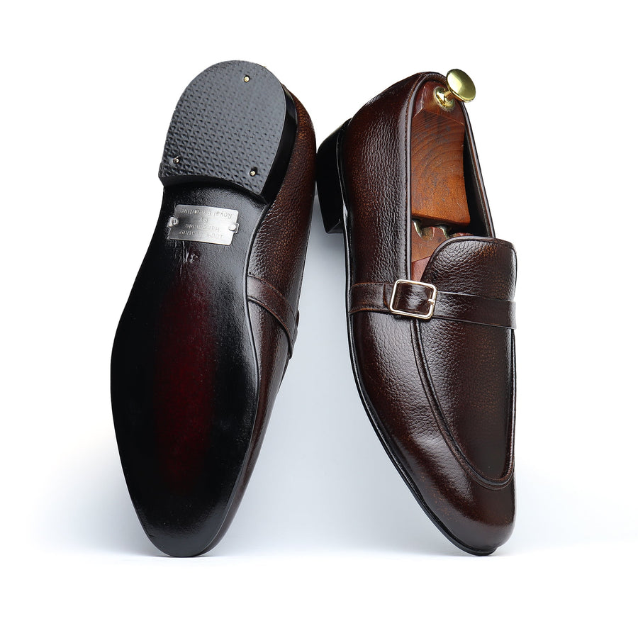 Side buckle mild Brown - Premium Shoes from royalstepshops - Just Rs.9000! Shop now at ROYAL STEP