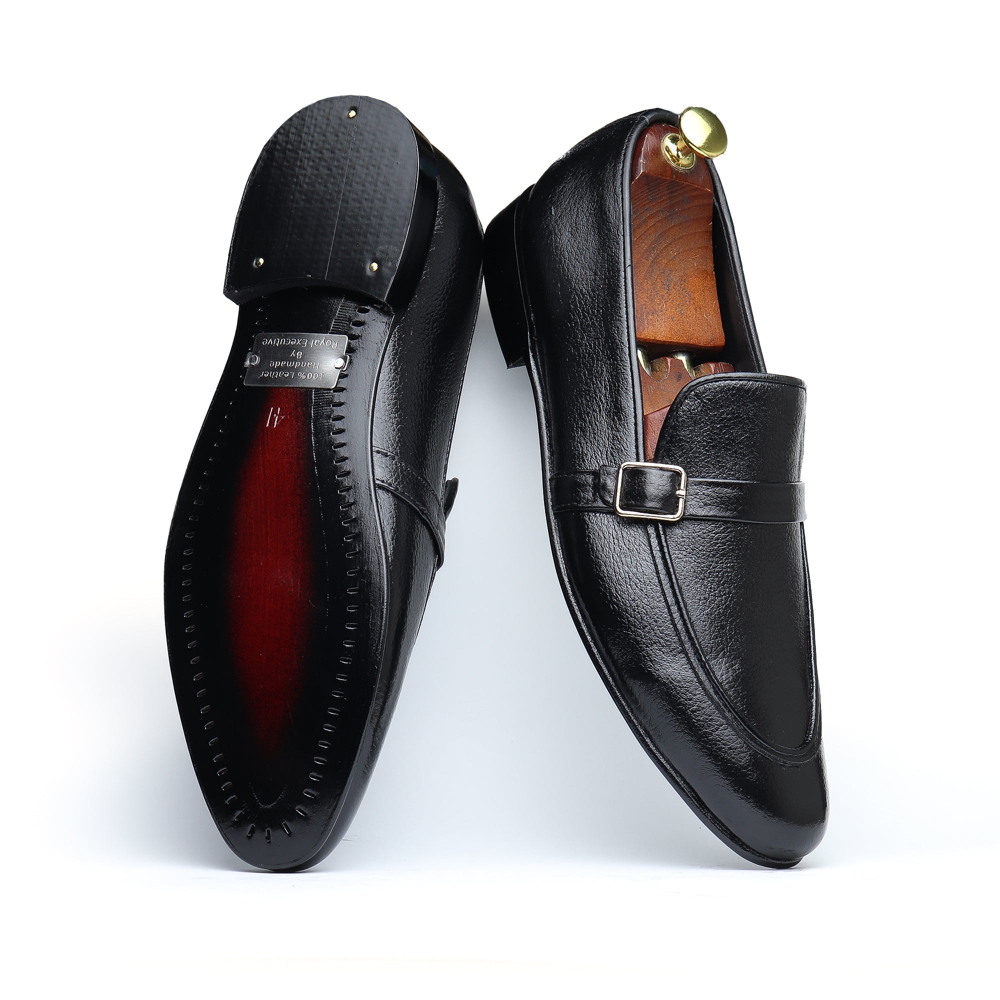 Side buckle mild Black - Premium Shoes from royalstepshops - Just Rs.9000! Shop now at ROYAL STEP