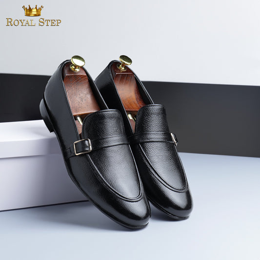 Side buckle mild Black - Premium Shoes from royalstepshops - Just Rs.9000! Shop now at ROYAL STEP