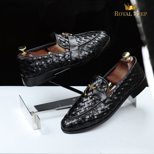 Royal Ring Knitting Black - Premium Shoes from royalstepshops - Just Rs.9000! Shop now at ROYAL STEP