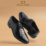 Derby Crx Blk - Premium SHOES from ROYAL STEP - Just Rs.9000! Shop now at ROYAL STEP