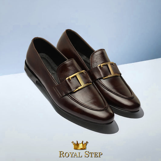 Mild Gold Brown - Premium Shoes from royalstepshops - Just Rs.9000! Shop now at ROYAL STEP