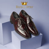 Lacesup Naki Reddish - Premium SHOES from ROYAL STEP - Just Rs.9000! Shop now at ROYAL STEP