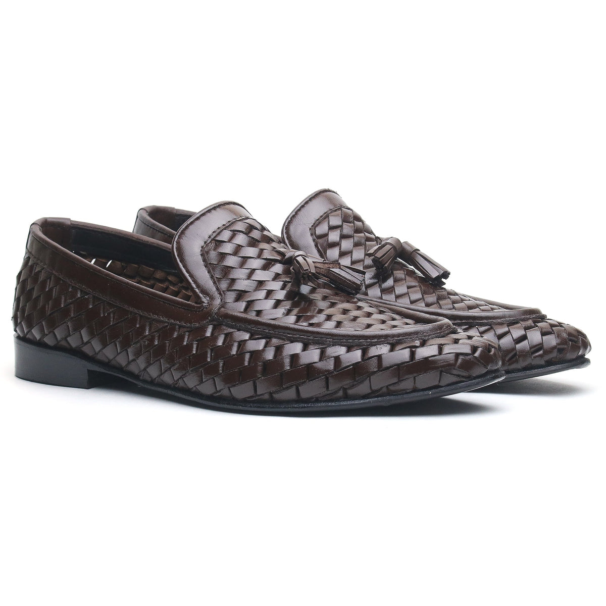 Log Weaved Tussle Brown - Premium Shoes from royalstepshops - Just Rs.9000! Shop now at ROYAL STEP