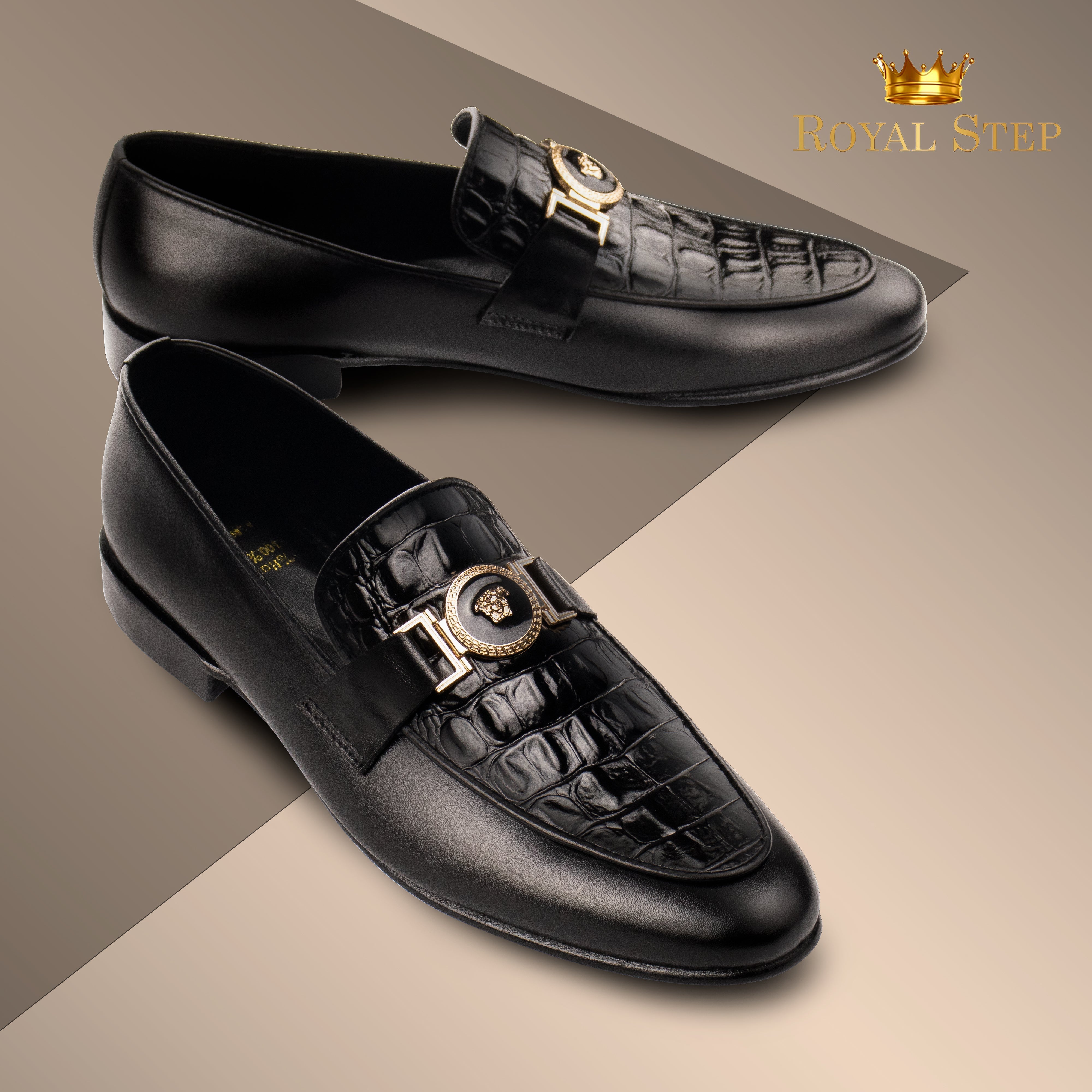 V Ajgar Black - Premium Shoes from royalstepshops - Just Rs.8400! Shop now at ROYAL STEP